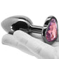 Ouch! Purple Heart Gem Plug in Small