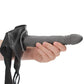 Ouch! Twisted 8 Inch Hollow Strap-On in Gunmetal