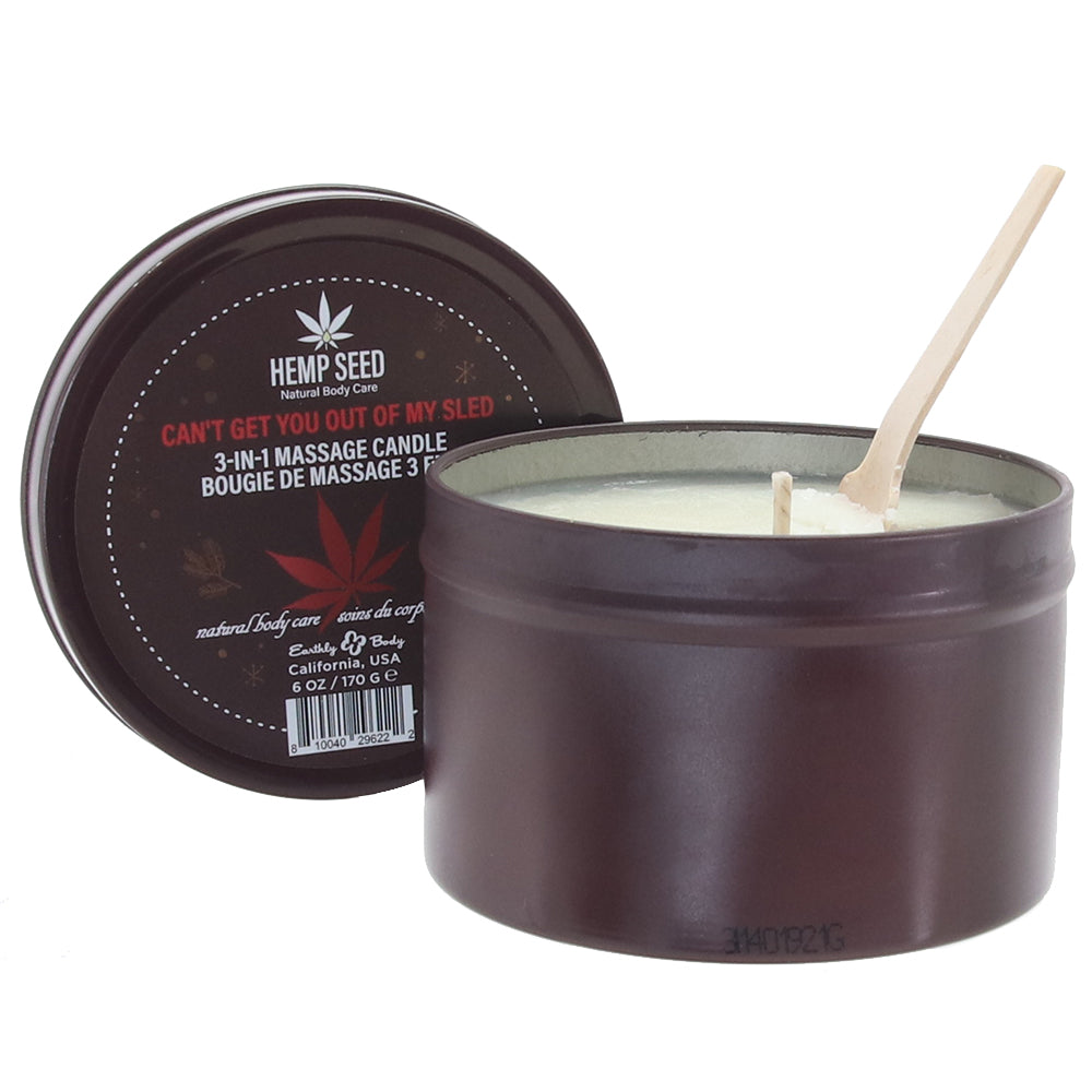 3-in-1 Massage Candle 6oz in Can't Get You Out Of My Sled – PinkCherry