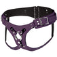 Strap U Bodice Deluxe Leather Corset Harness in Purple