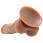 Colours 8 Inch Dual Density Silicone Dildo in Brown