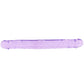 RealRock Crystal Clear Jelly 13 Inch Double Dildo in Purple