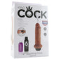 King Cock 6 Inch Squirting Realistic Dildo in Tan