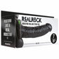 Real Rock Hollow Vibrating 7 Inch Ballsy Strap-On in Black