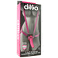Dillio 7 Inch Strap-On Suspender Harness Set in Pink