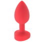 Vibrating Heart Plug in Red