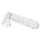 Blown Large Realistic Glass Dildo in Clear