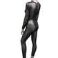 Radiance Crotchless Full Black Body Suit XL