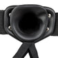Real Rock Hollow Vibrating 10 Inch Strap-On in Black