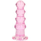 RealRock Crystal Clear Jelly 5.5 Inch Curvy Dildo in Pink