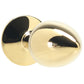 Ouch! Green Round Gem Gold Plug in Small
