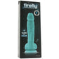 Firefly 5 Inch Pleasures Glowing Silicone Dildo in Blue