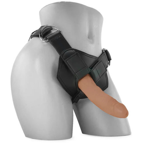 King Cock Strap-On Harness with 7 Inch Cock in Tan