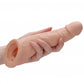 RealRock Penis Sleeve 8 Inch Extender in White