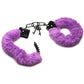Master Series Cuffed In Fur Furry Handcuffs in Purple