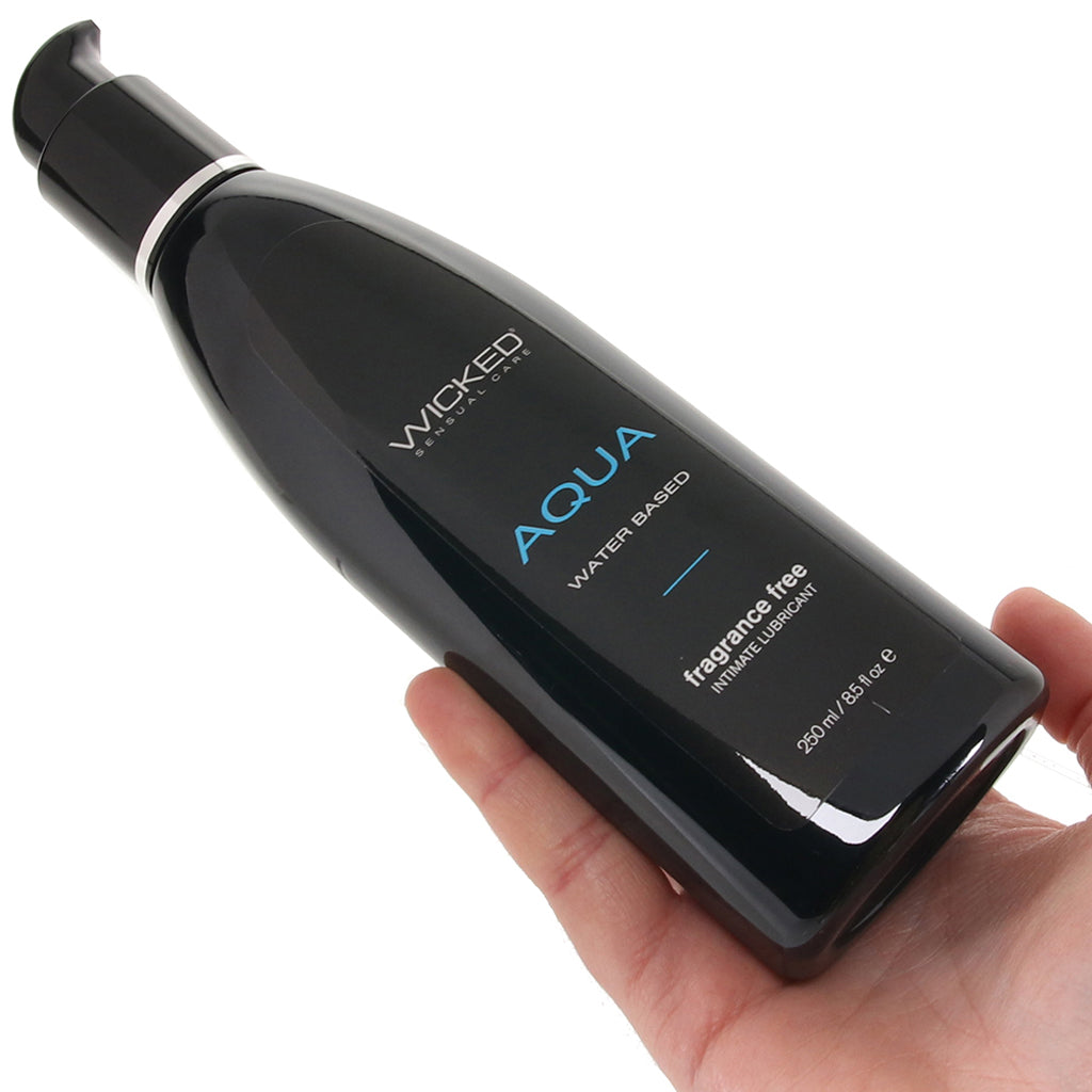 Aqua Fragrance Free Water Based Lube in 8.5oz/250ml PinkCherry Aqua Fragrance Free Water Based Lube in 8.5oz/250ml PinkCherry