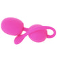 Dual Rechargeable Silicone Kegel Balls in Pink