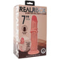 RealRock 7 Inch Dual Density Sliding Skin Dildo in Light