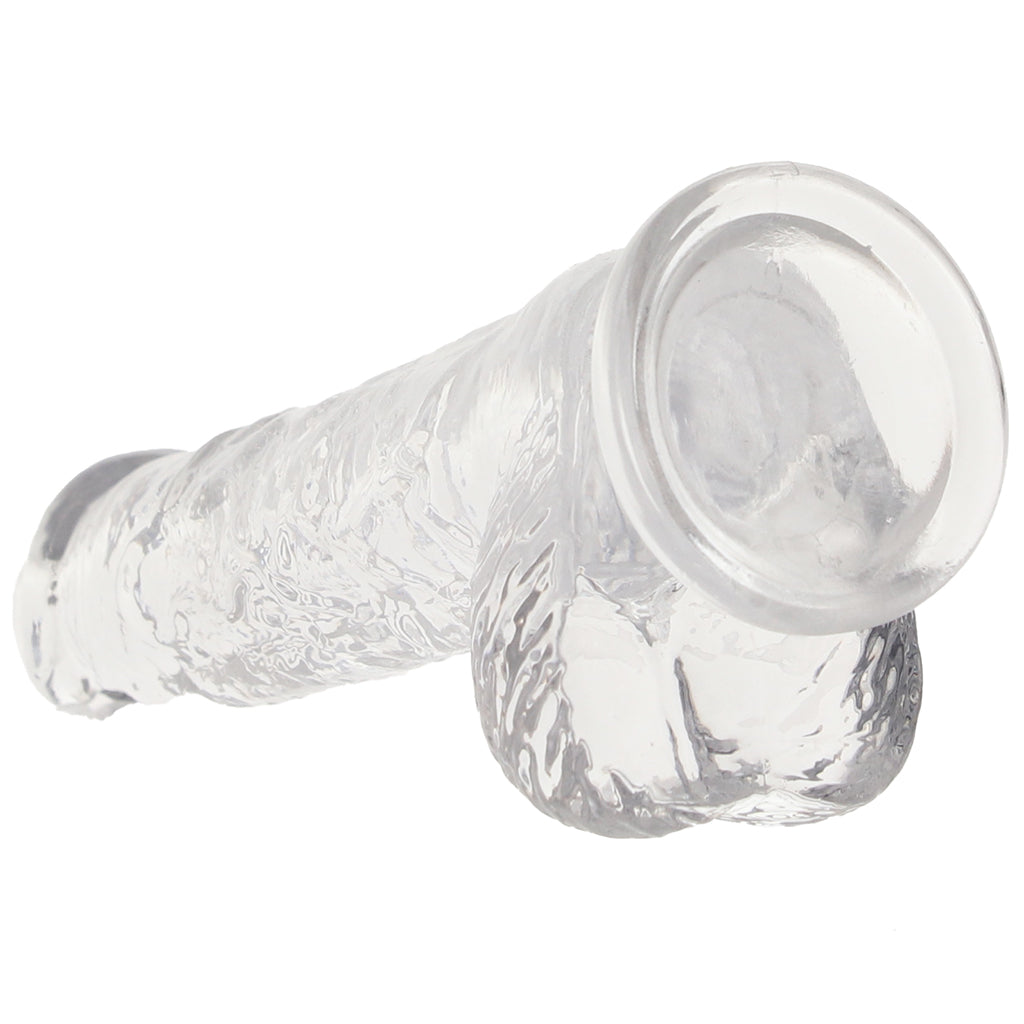 RealRock 5 Inch Realistic Ballsy Dildo in Crystal Clear PinkCherry RealRock 5 Inch Realistic Ballsy Dildo in Crystal Clear PinkCherry