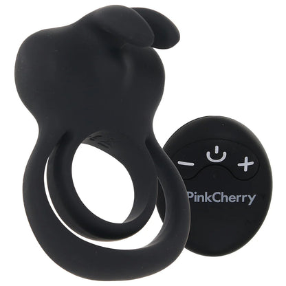 PinkCherry Remote Vibrating Rabbit Cock Ring PinkCherry PinkCherry Remote Vibrating Rabbit Cock Ring PinkCherry
