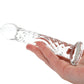 Clarity Seraphic Ripple Wavy Wonder Glass Dildo