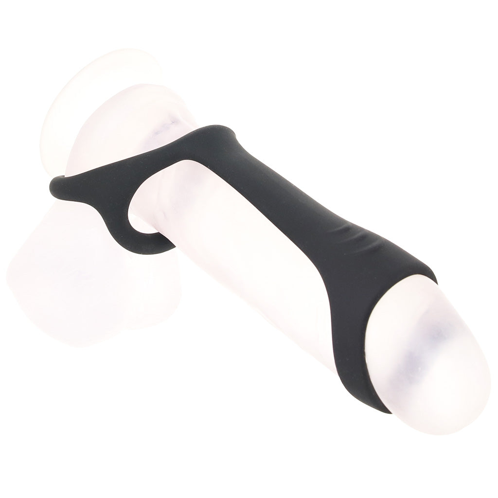 Magic Ridged Cock Strap & Ball Stretcher PinkCherry Magic Ridged Cock Strap & Ball Stretcher PinkCherry