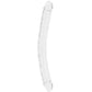 RealRock Crystal Jelly 18 Inch Double Dildo in Clear