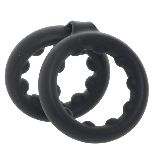 Rock Solid Double Stamina Rings with Metal Beads