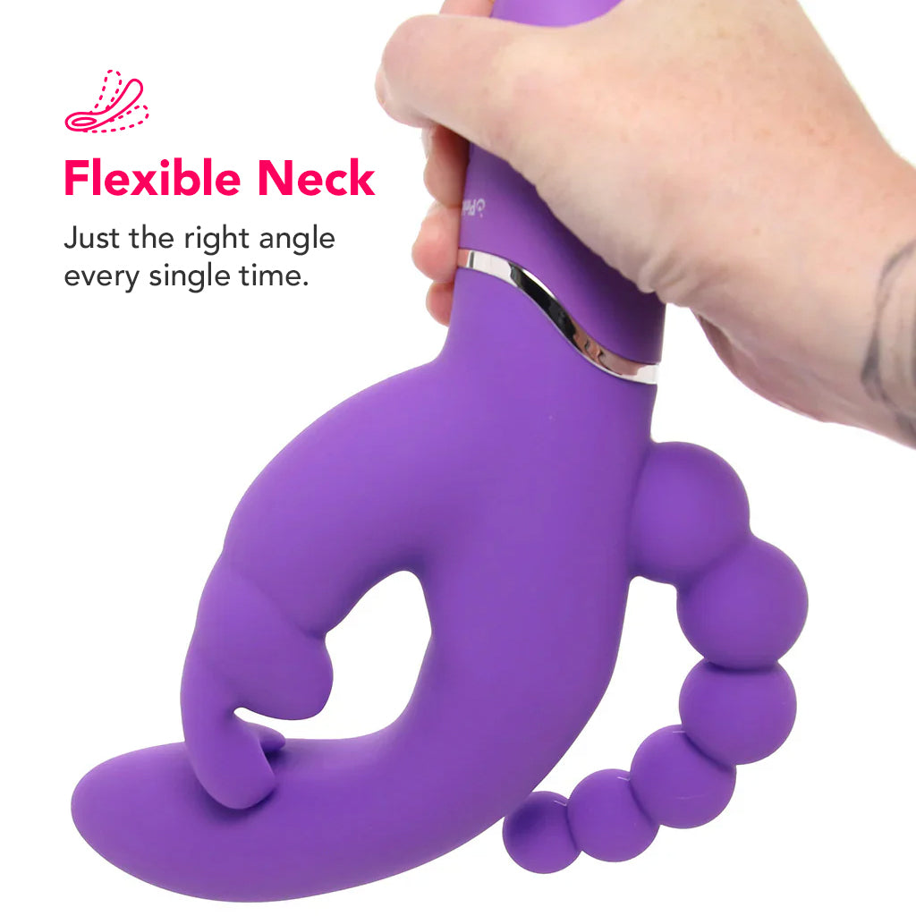 PinkCherry Triple Rabbit Vibe in Purple  PinkCherry