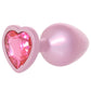 Booty Bling Pink Metal Jewelled Butt Plug in Medium