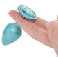 Rear Assets 3 Piece Metal Butt Plug Kit in Teal