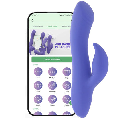 Connect App Controlled Dual Stimulator Vibe PinkCherry Connect App Controlled Dual Stimulator Vibe PinkCherry