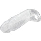 TitanMen 6 Inch Cock Sleeve with Ball Strap in Clear