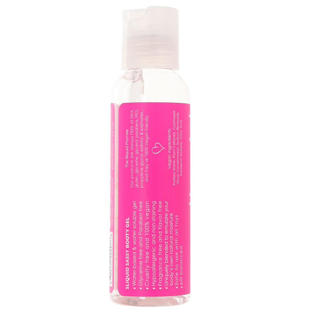 Sassy Booty Gel Natural Lubricant in 2oz/60ml PinkCherry Sassy Booty Gel Natural Lubricant in 2oz/60ml PinkCherry