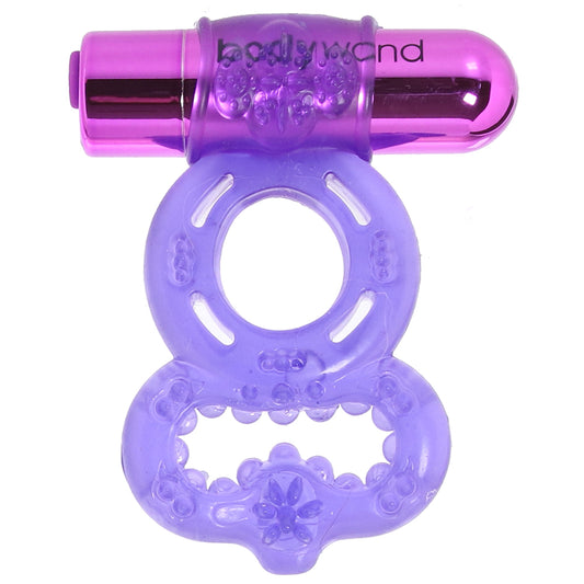 BodyWand Rechargeable Duo Textured Ring in Purple
