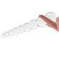 Clarity Elysian Pearls Beaded Glass Dildo