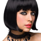 Cici Bob Wig with Bangs in Black