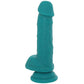 Declan 6.5 Inch Silicone Dildo in Green