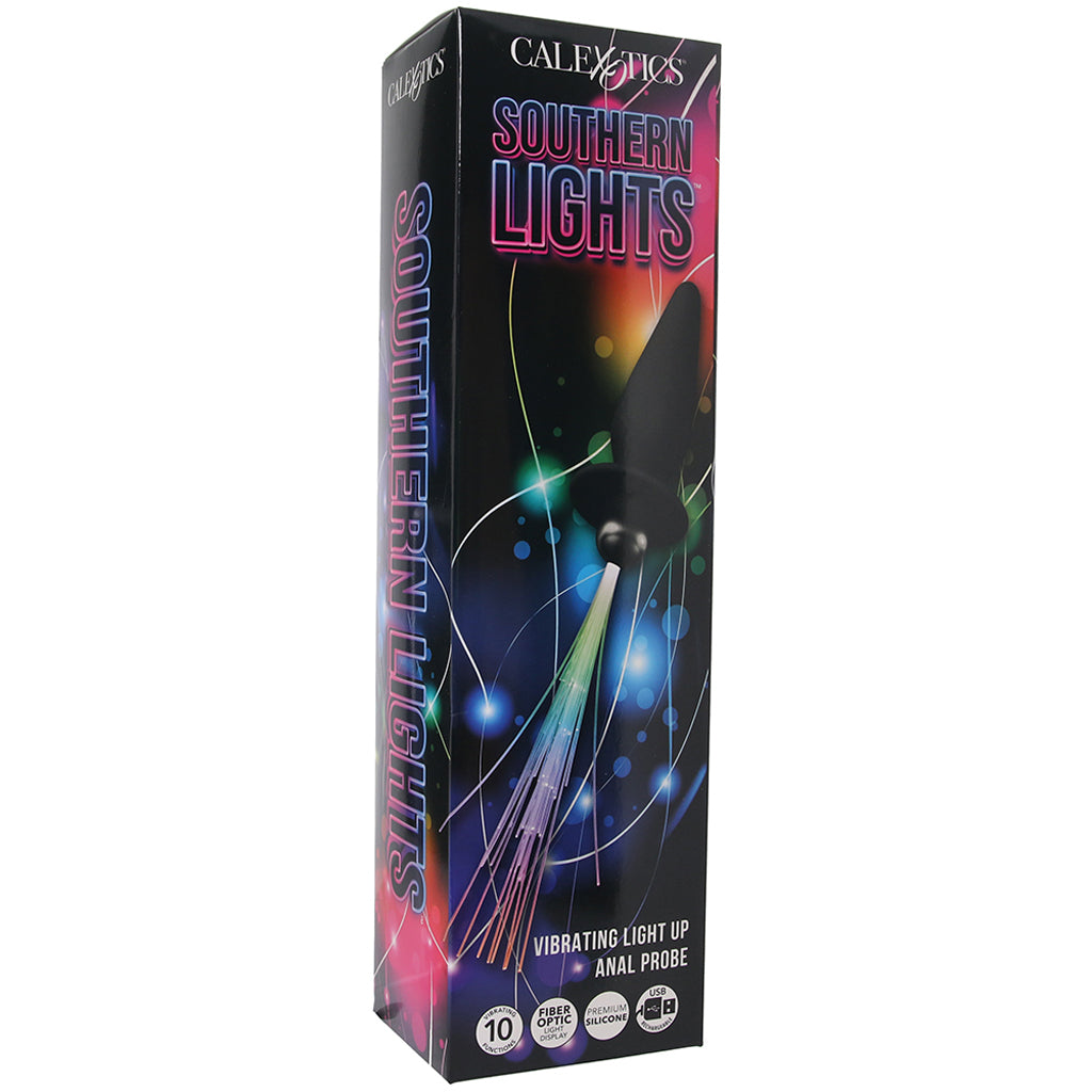 Southern Lights Vibrating Butt Plug in Black PinkCherry Southern Lights Vibrating Butt Plug in Black PinkCherry