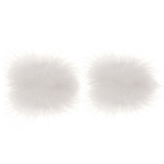 Nipple Couture White Marabou Covers