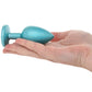 Rear Assets 3 Piece Metal Butt Plug Kit in Teal