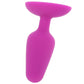 Bang! Vibrating Silicone Butt Plug in Purple