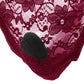 Remote Control Burgundy Lace Thong  & Vibe Set XL