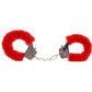 Furry Hand Cuffs in Red