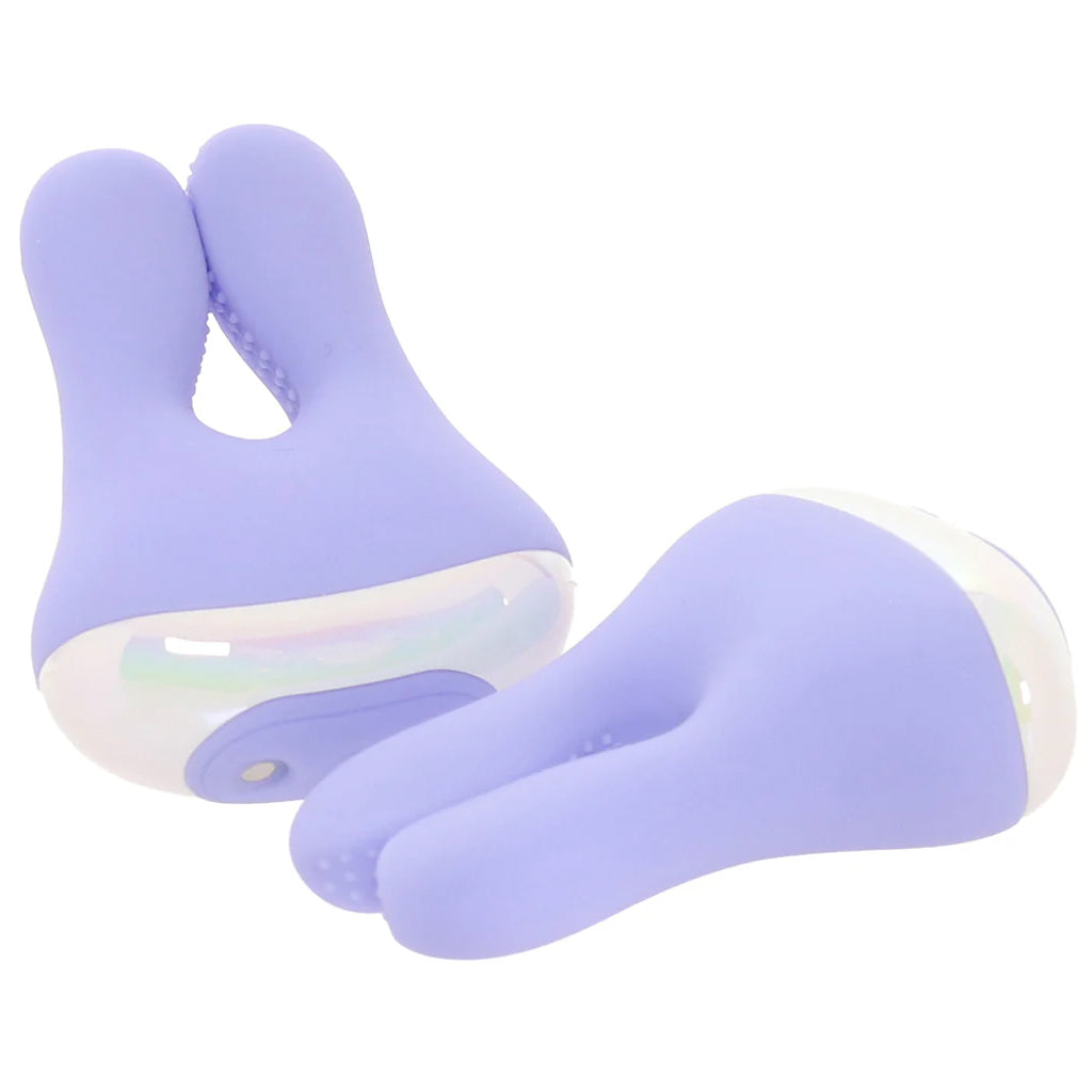 Playboy In a Pinch Vibrating Clamps with Recharge Case PinkCherry Playboy In a Pinch Vibrating Clamps with Recharge Case PinkCherry