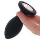 Booty Bling 3 Inch Jeweled Vibrating Butt Plug in Pink