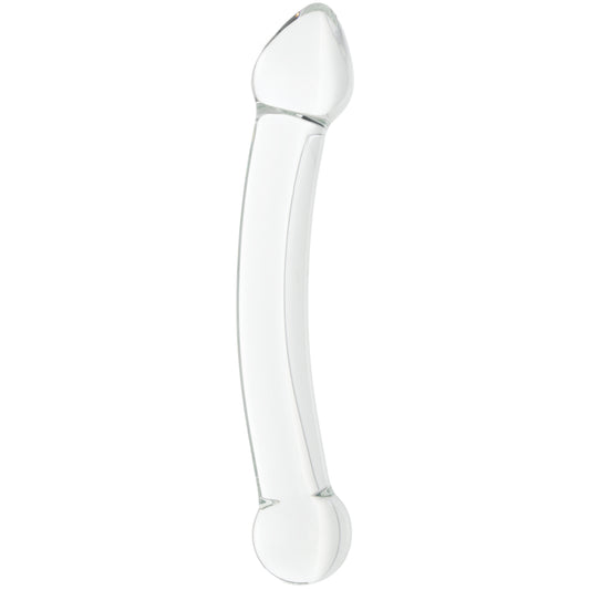 Clarity Celestial Purity Double-Ended Glass Dildo