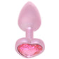 Booty Bling Pink Metal Jewelled Butt Plug in Small