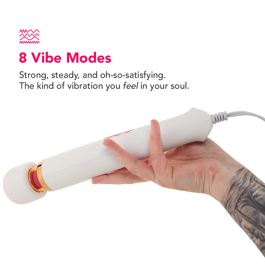 PinkCherry Premium Powered Wand in White PinkCherry PinkCherry Premium Powered Wand in White PinkCherry