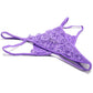 Open-Back Purple Lace Panty & Love Egg XL